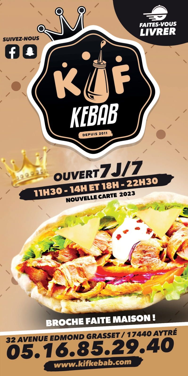 Kif Kebab Aytré : Le site officiel ! - Faites-vous un bon kif